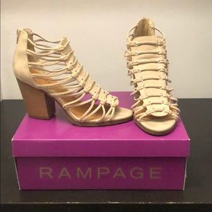 Rampage strapped bootie sandals